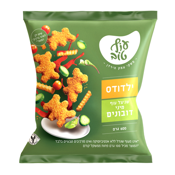 עוף טוב שניצל עוף מיני דובונים רכ"ט 600 - מידע תזונתי