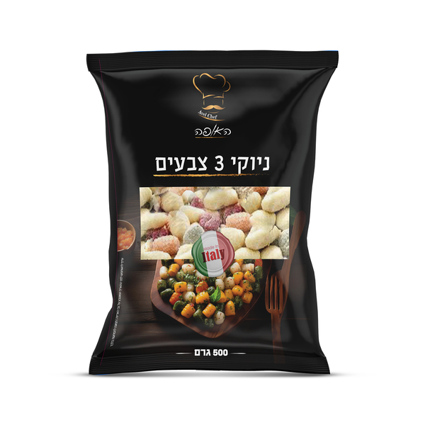 האופה ניוקי 3 צבעים 500 גר - מידע תזונתי