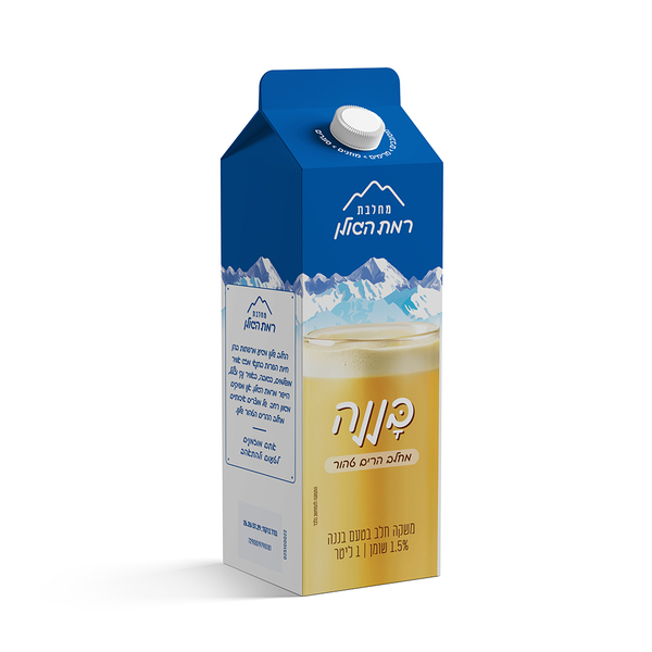 משקה חלב בטעם בננה 1.5% 1 ליטר רמת הגולן