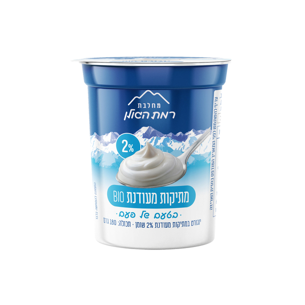 יוגורט מתיקות מעודנת 2% 180 גר' רמת הגולן