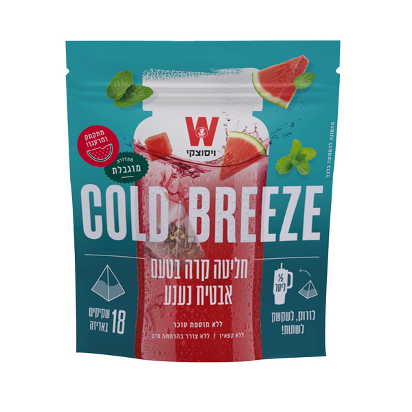 COLD BREEZE חליטה קרה בטעם אבטיח נענע 45 גרם