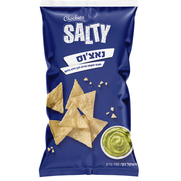 סולטי נאצ'וס חטיף מקמח תירס לבן ללא גלוטן