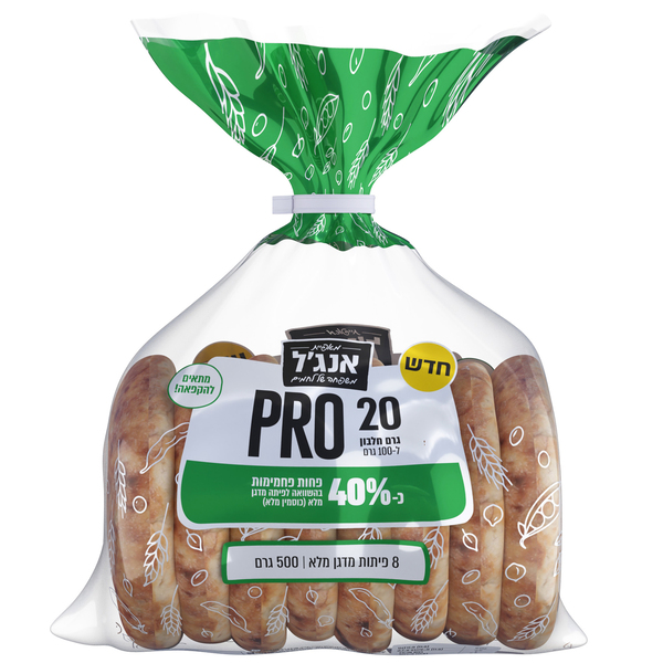 שמיניית פיתות פרו אנג`ל, 500 גרם