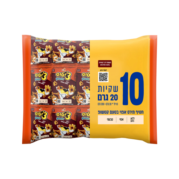 חטיף צ'יטוס כאפה בטעם קטשופ - מארז 10 יח'