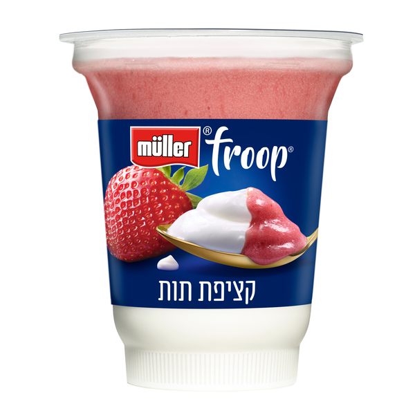 יוגורט ביו עם קציפת תות 3% שומן 150 ג' מולר