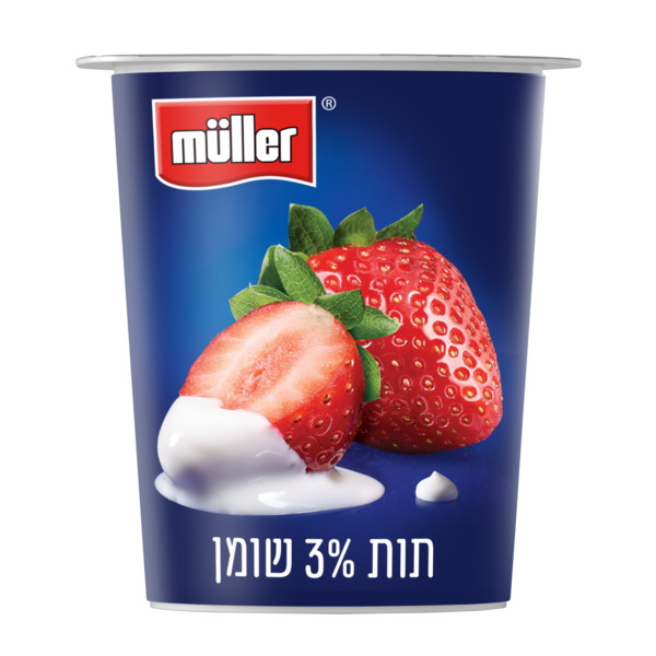 סימפלי פרוט יוגורט תות 3% שומן 150 ג' מולר