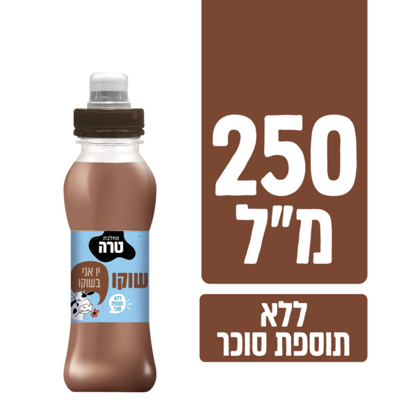 שוקו מועשר בבקבוק פקק 250 מ"ל טרה