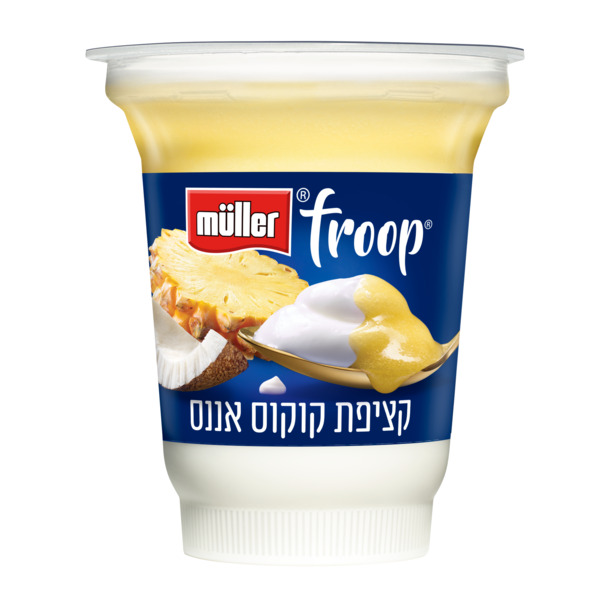 מולר פרופ יוגורט ביו עם קציפת קוקוס ואננס 150 מ"ל