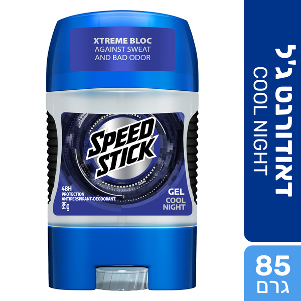 ספיד סטיק - דאודורנט ג'ל שחור לגבר 24/7 85 גרם