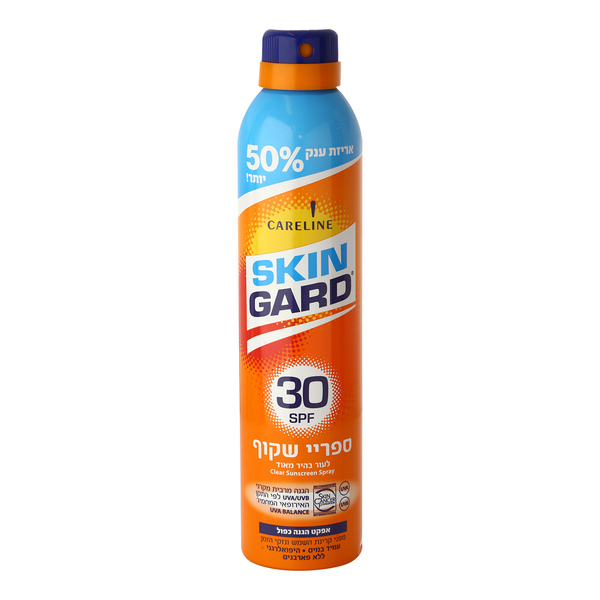 סקינגארד ספריי שקוף 300 מל 30SPF