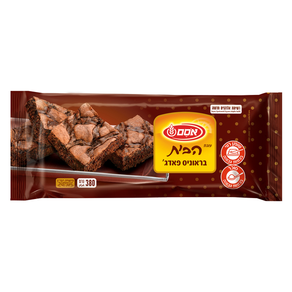 עוגת הבית בראוניז פאדג' אסם 380 גרם