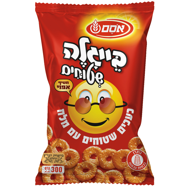 אסם - בייגלה שטוחים עם מלח 300גרם