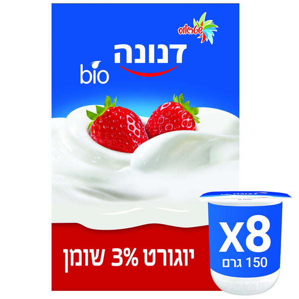 מארז שמיניית דנונה תות 3% 150 גר