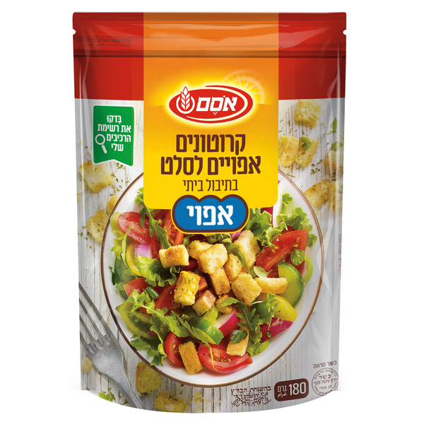 אסם קרוטונים אפויים בתיבול ביתי 12*180ג