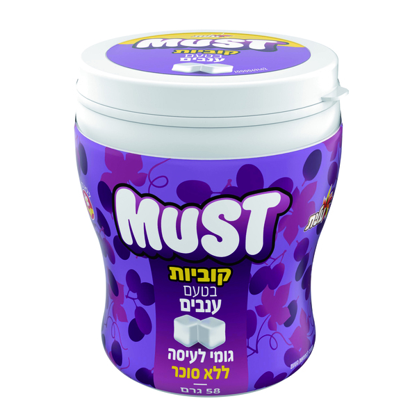 עלית - בקבוקון מאסט קוביות ענבים 58 גרם לל"ס