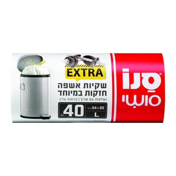 סנו סושי שקיות אשפה חזקות במיוחד 40 יח'