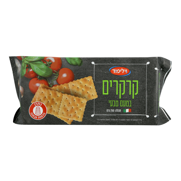 קרקרים בטעם טבעי ויליפוד 250 גרם
