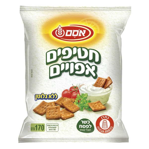 אסם חטיפי קרקר כלפ 12*170גרם-חדש
