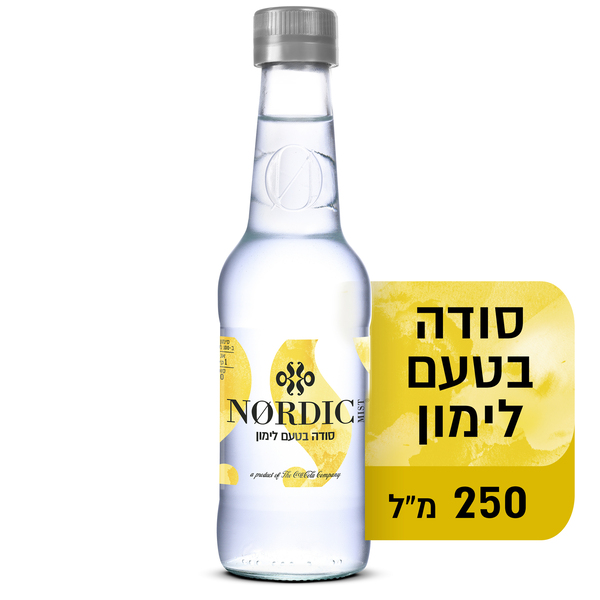נורדיק מיסט סודה לימון עדין - 250 מ"ל