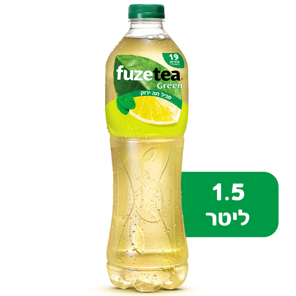 FUZE TEA גרין לימונענע -נענע 1.5 ליטר פיקדון