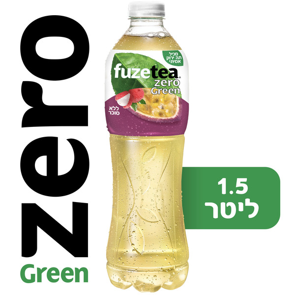 פיוז טי ZERO גרין ליצ'י פסיפלורה 1.5 ליט - מידע תזונתי