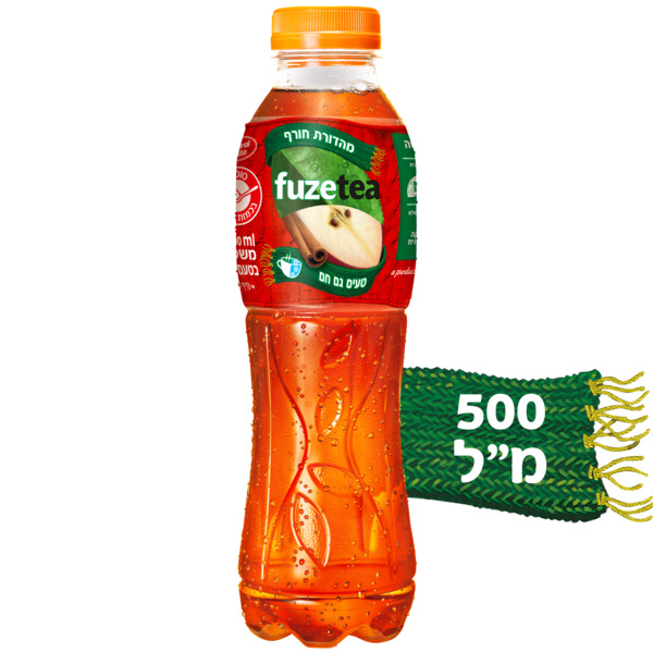 פיוז טי בטעם תפוח קינמון 0.5 ליטר - מידע תזונתי