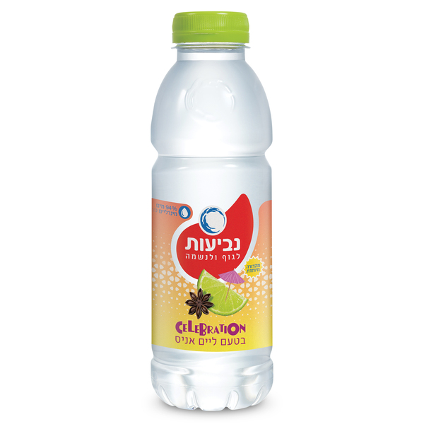 נביעות+ מים מינרליים בטעם ליים אניס