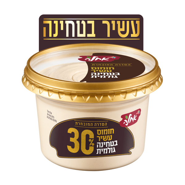 חומוס הסדרה המובחרת אחלה עשיר ב 30% טחינ - מידע תזונתי