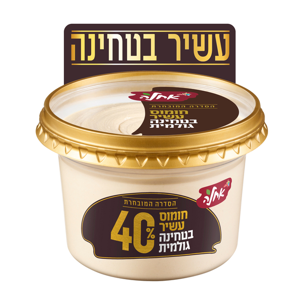 חומוס אחלה עשיר ב 40% טחינה 400 גרם - מידע תזונתי