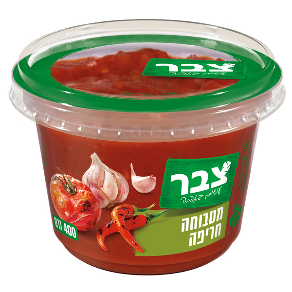 סלטי צבר מטבוחה חריפה מרובע 6*400גרם