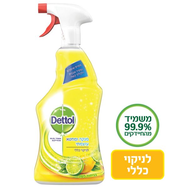 מנקה ומחטא לניקוי כללי בניחוח לימון 750 מ"ל