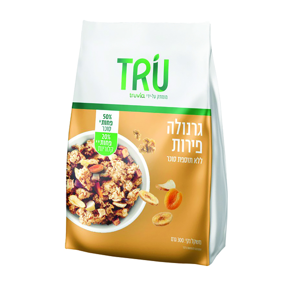 טרו גרנולה עם פירות ללא תוספת סוכר 300 גרם