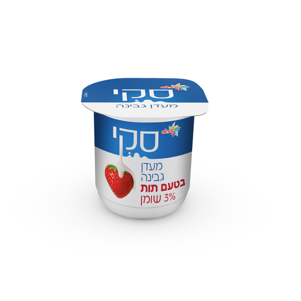 גבינת סקי תות 3% 125 גרם - מידע תזונתי