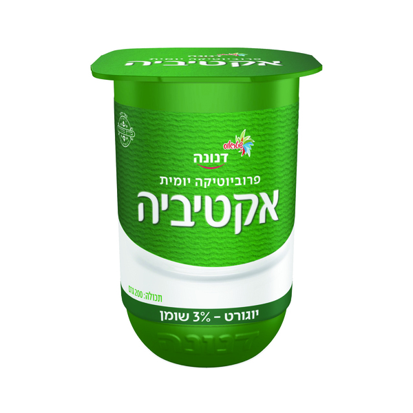 דנונה אקטיביה 3% 200 גרם - מידע תזונתי