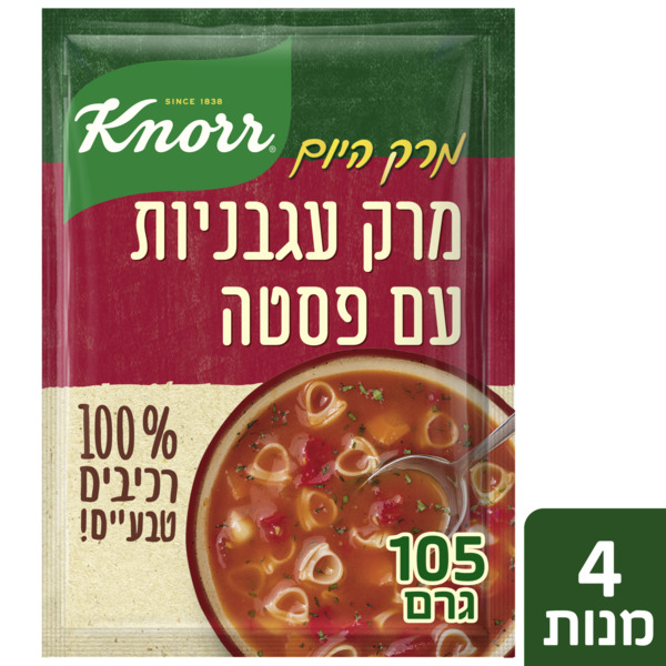 מרק עשיר עגבניות פסטה ר.טבעי קנור 105ג'