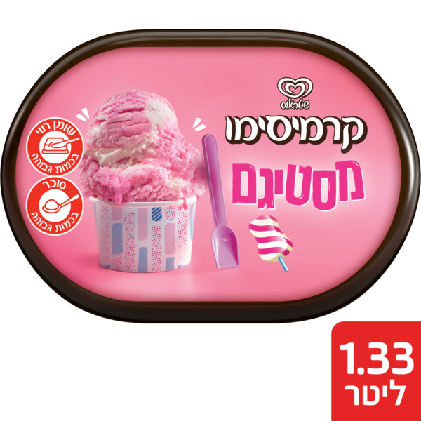 קרמיסימו חלבית בטעם מסטיק וניל 665 גר