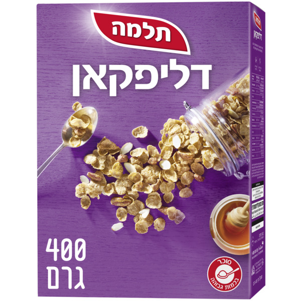 דגני דליפקאן תוספת אגוזי פקאן ושקדים 400 גר