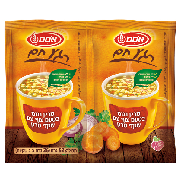 מרק נמס טעם עוף אסם 52 גרם מארז זוגי