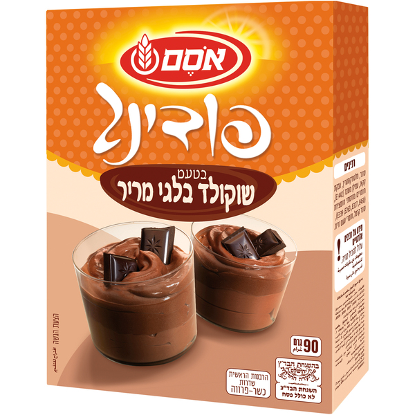 אינסטנט פודינג שוקולד מריר אסם 90 גרם