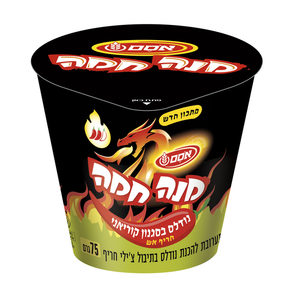 מנה חמה נודלס קוריאני חריף אסם 75 גרם