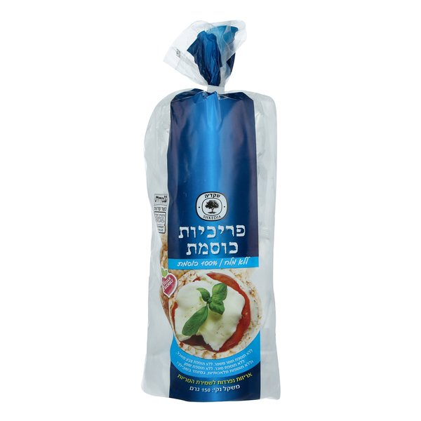 פריכיות כוסמת ללא מלח שקדיה 150 גרם