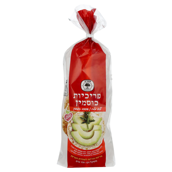 פריכיות כוסמין ללא מלח שקדיה 150 גרם
