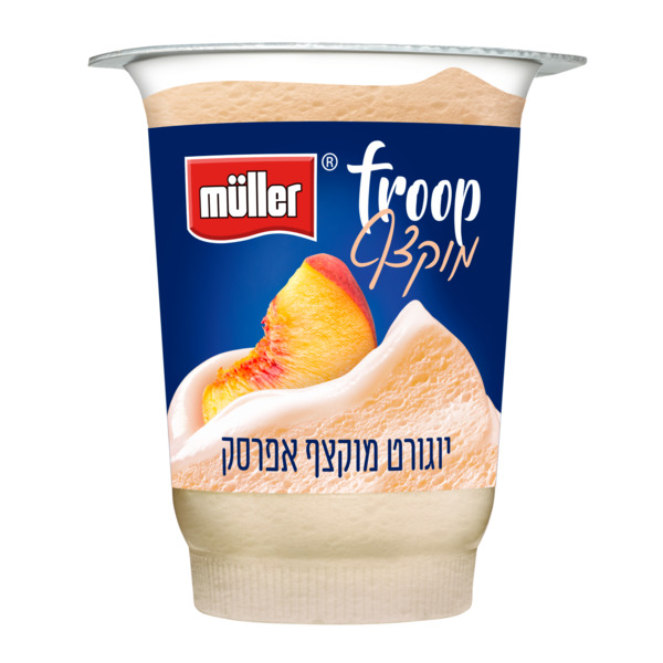 מולר פרופ יוגורט מוקצף בטעם אפרסק 95 גרם