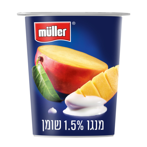 מעדן יוגורט בטעם מנגו 3% שומן 150 ג' מולר