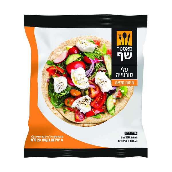 עלי טורטייה חיטה מלאה מאסטר שף 320 גרם
