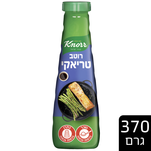 קנור רוטב טריאקי מופחת נתרן 370 גרם