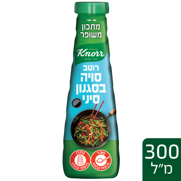 רוטב סויה בסגנון סיני קנור 370 גרם בד"צ