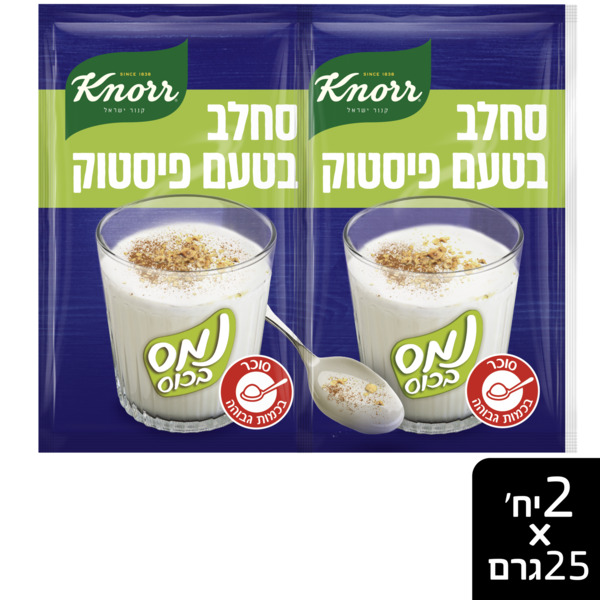 נמס בכוס סחלב פיסטוק 50 גרם - מידע תזונתי