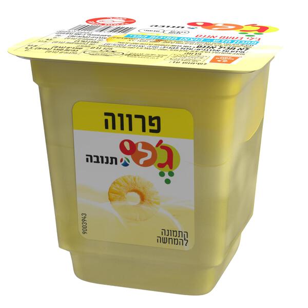 ג'לי תנובה בטעם אננס תנובה  125 מ"ל - מידע תזונתי