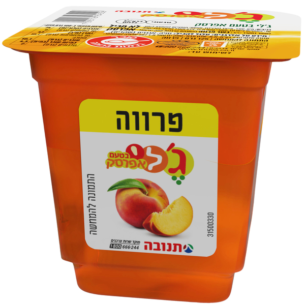 ג`לי תנובה בטעם אפרסק 125 גרם